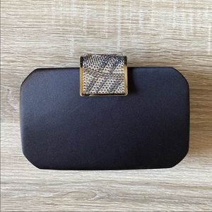 Satin Hard Shell Clutch